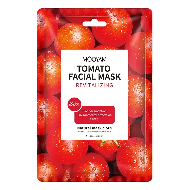 

Natural organic korean beauty skin care face mask sheet mascarillas faciales corean moisturizing repairing tomato facial mask