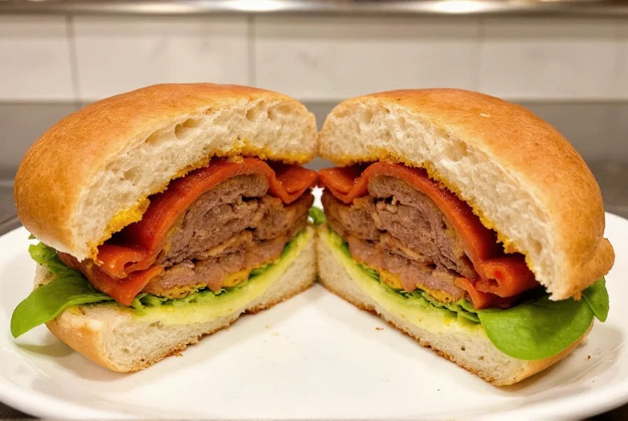 BonMe Sandwich served with spicy mayo and pickled vegetables