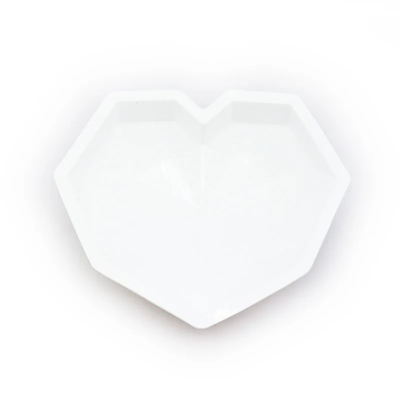 

0193 DIY French dessert heart-shaped baking love mousse mold large heart-shaped cake silicone mold, White