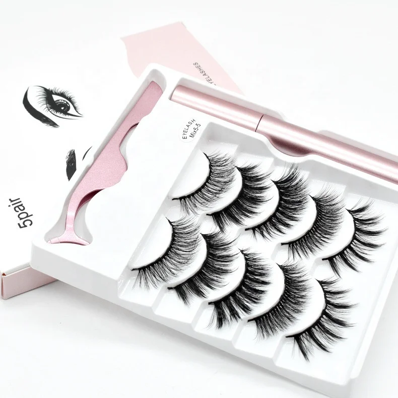 

lashes 3d wholesale vendor magnetic lashes and liner magnetic eyelashes, Natural black magnetic eyelashes