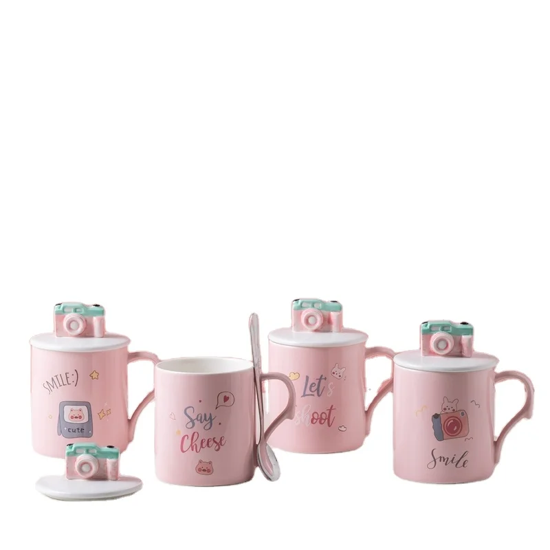 

High-end Technology Manufacturing 450ml Handmade Camera Milk Mug Ceramic Cup