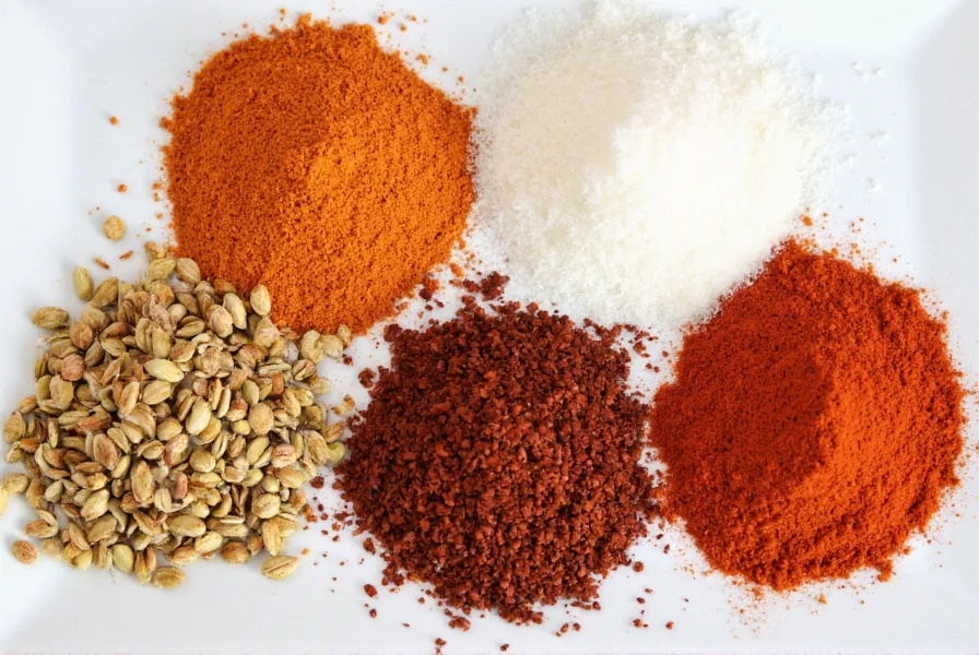Chef smiling while working with a bowl of mixed spices