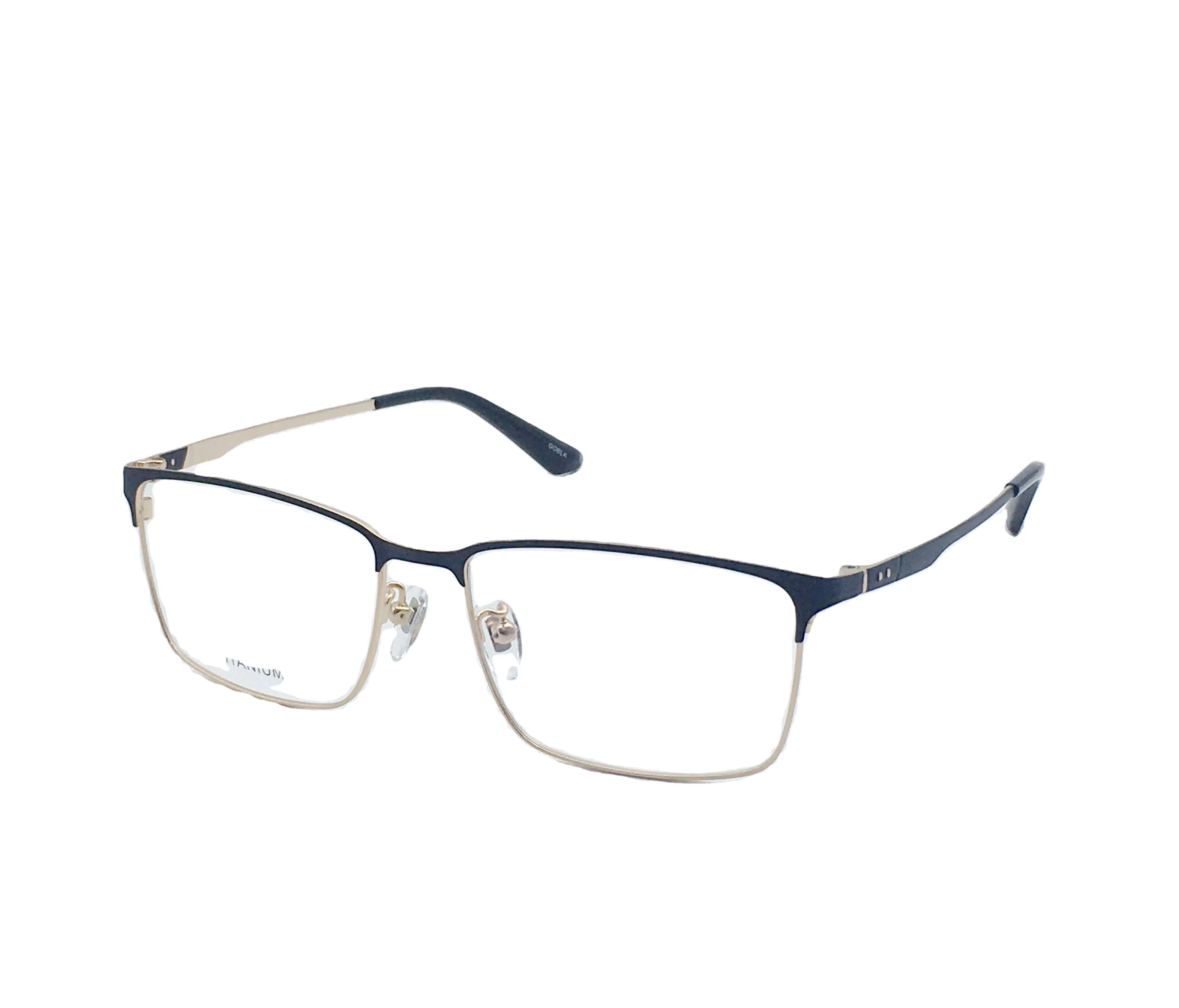 

Hot Sale Cheap Eyeframe Semi titanium optical frame, 3 colors