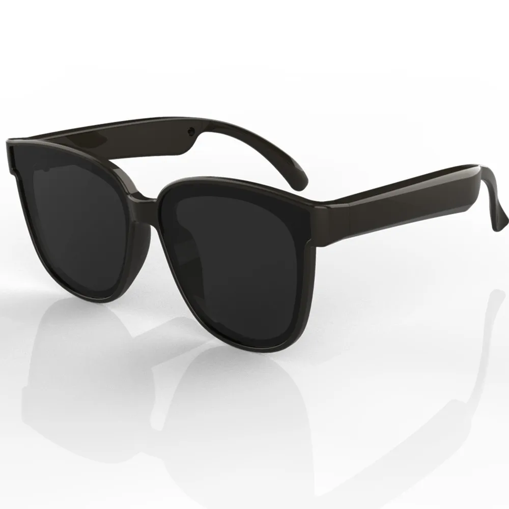 

Smart Audio Sunglasses Classic Black Women Man Sunglasses with Open Ear Headphones Connect for iPhone Xiaomi Smart Mobile