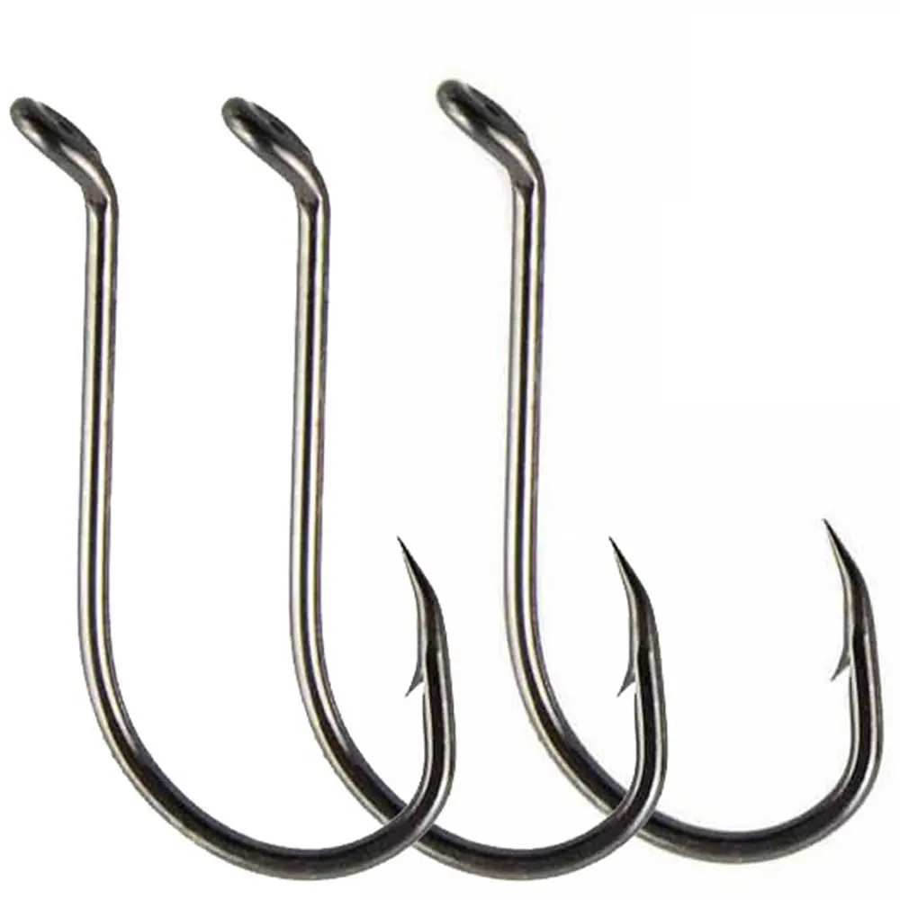 

100Pcs/bag 8299 Sharp Octopus Hook Sport Circle Fishing Hooks High Carbon Steel Fishing Jig Hook for Fresh/Salt Water, Black