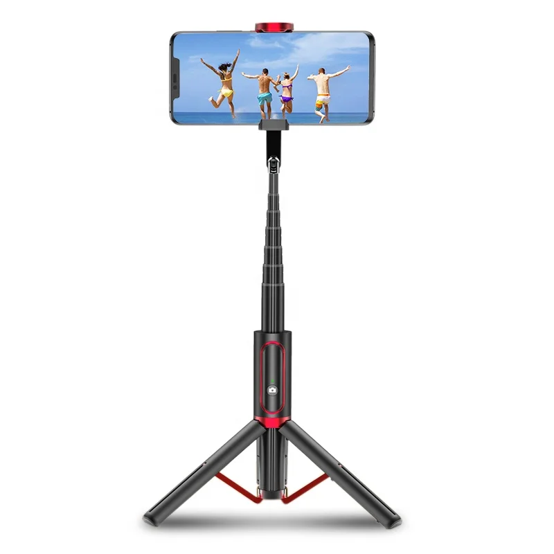 

Pocket selfie stick tripod foldable multifunction adjustable height smart phone camera holder selfie film light tripod