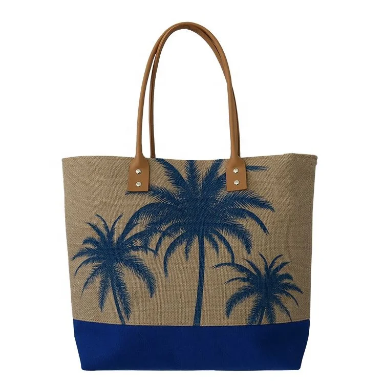 

Extra Large Beach Bag Tote Straw Bag With Waterproof Inside Lining Tote Bag with Rope Handles, Customized color