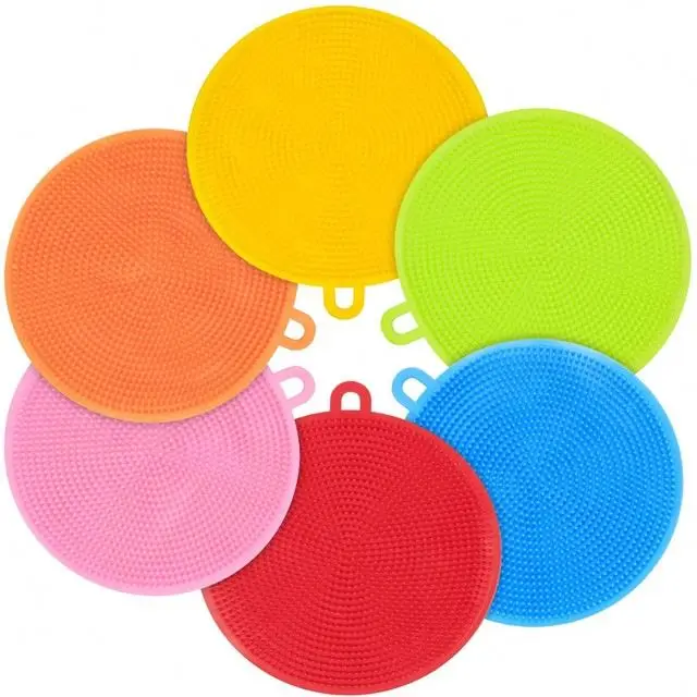 

Eco Friendly Multi-purpose Silicone Dish Scrubber Cleaning Brush Kitchen Sponges