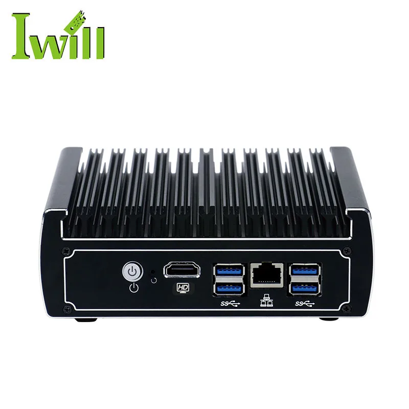 

Hot sale fanless 6 Gigabit Ethernet port mini pc 3865u CPU x86 aes-ni fanless router server