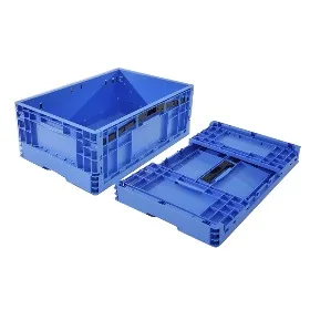 Hot Sale collapsible plastic soild crate Customized plastic folding soild crate