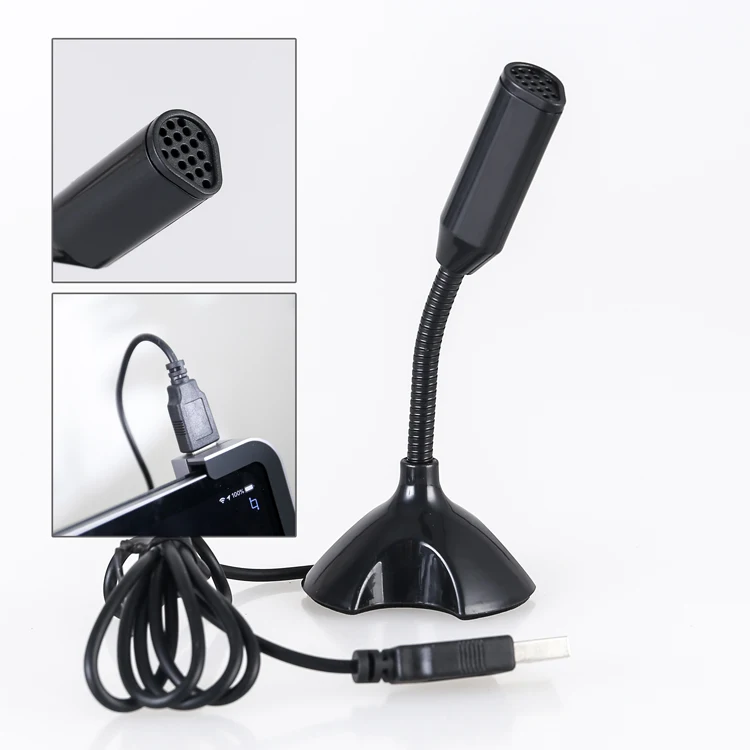 

Hot Sell Mini Cheap Portable Computer USB Desktop Microphone