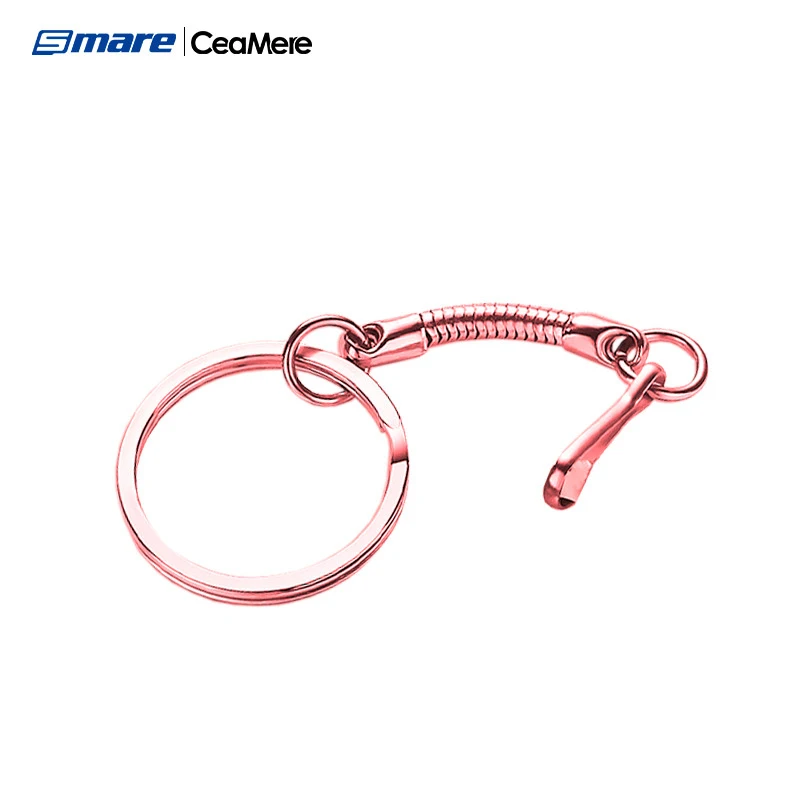 

Ceamere Gift Metal Key Ring Pink Silver Gold Black Colors PenDrive Chain Stainless Steel Keyring Key Chain