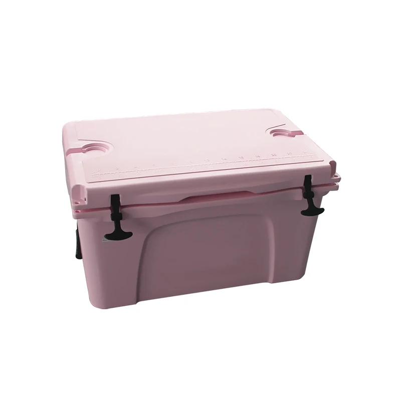 

Wholesale High Quality 50L Rotomolded Ice Chest Cooler Box Insulated Hard Cooler for Camping Outdoor Fishing, Pink or customized