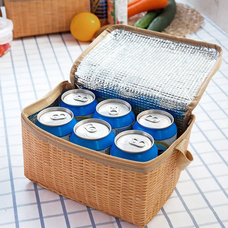 

New Design Good Quality Natural Print Summer Children Insulated Ice Lunch Cooler Bag for Picnic