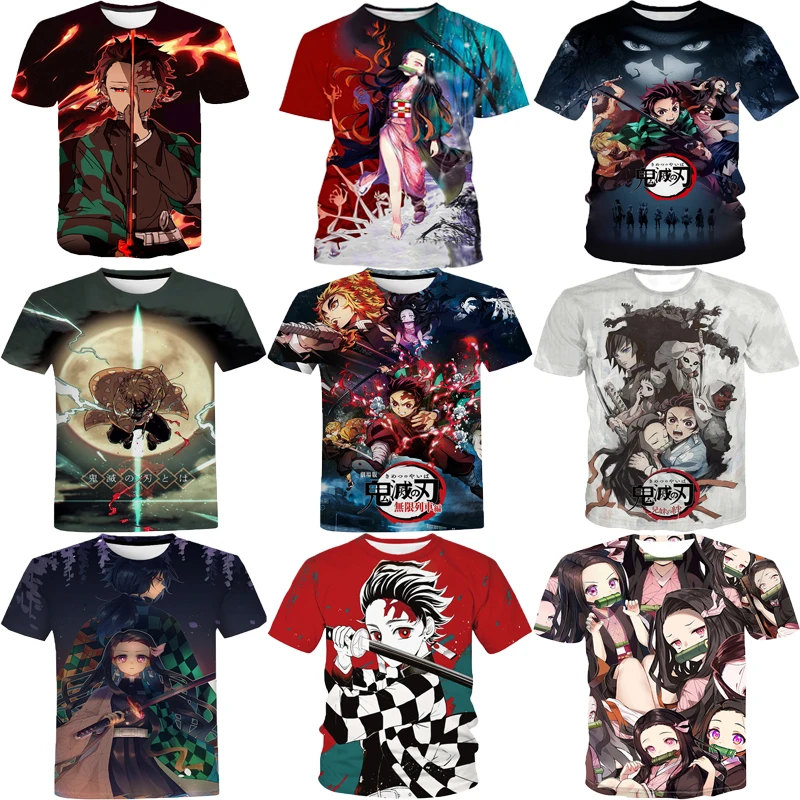 

3D Print Shirt From men Demon Slayer Shirt Hip Hop T-Shirt Men Women Anime T Shirt For men Tops Tees