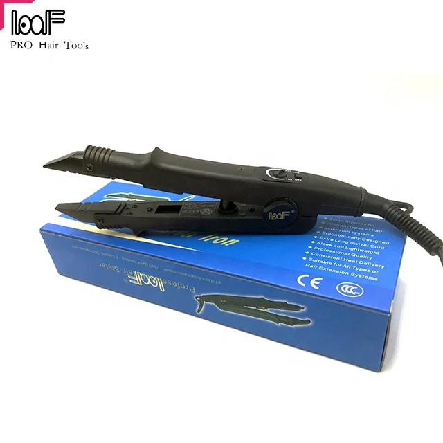 

Hair extension tool glue western elite custom hair gel extensions hair extension iron and high temperature, Black