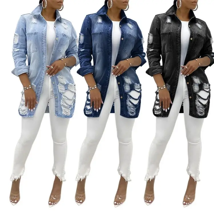 

D94347 new trending products 2020 jean jackets for ladies ladies winter jacket