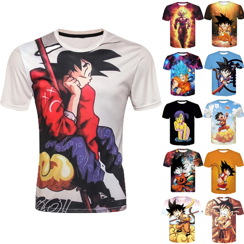 

DragonBall Shirts Men 3D T Shirt Anime DragonBall Goku Summer Fashion Tee Tops Men Cartoon Brand T-shirt T Shirt Design