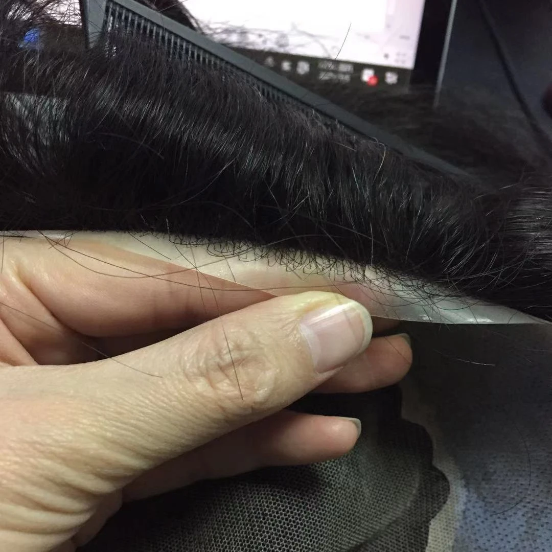 

EMEDA Australia Natural French Lace With PU Around Toupee Real Human Hair