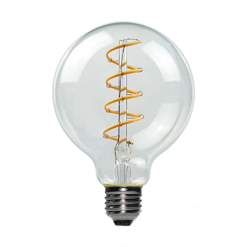 Classic vintage flexible led filament bulb E27 220V 4W dimmable  Retro led filament edison light bulb G80 G95