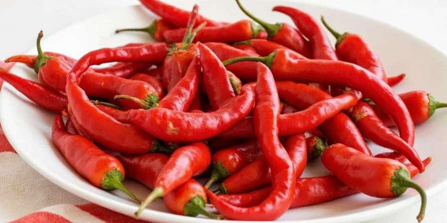 A collection of red peppers being prepared using various methods