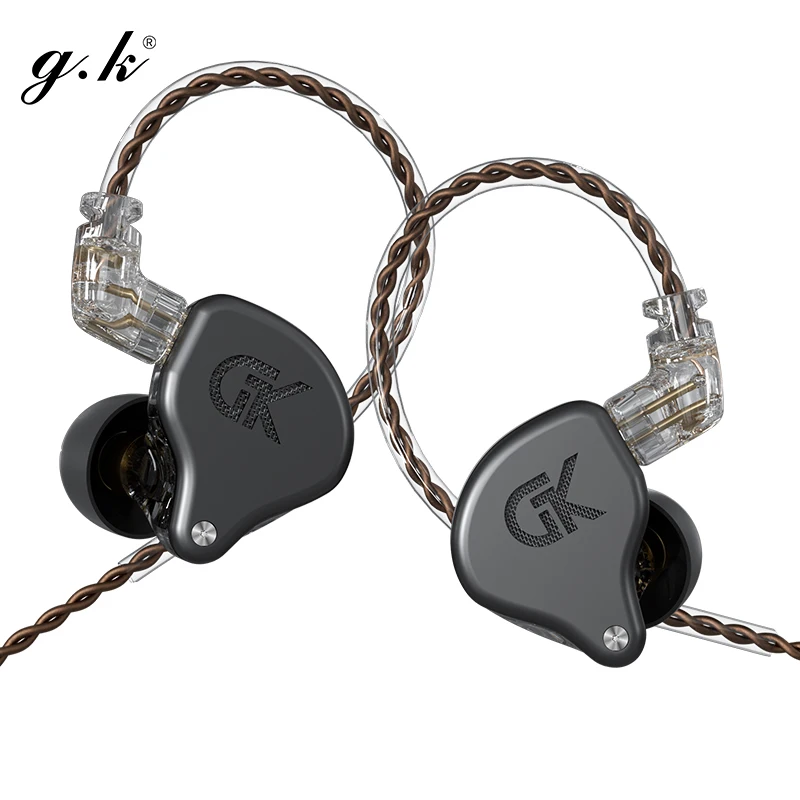 

GK GS10 Earphones 4BA+1DD 10-unit Hybrid HIFI Bass Earbuds In Ear Monitor Headphones Sport Balanced Armatur Headset New Arrival