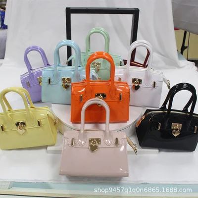 

New Girls Mini Jelly Purse And Bags Heart Candy Jelly Tote Bags