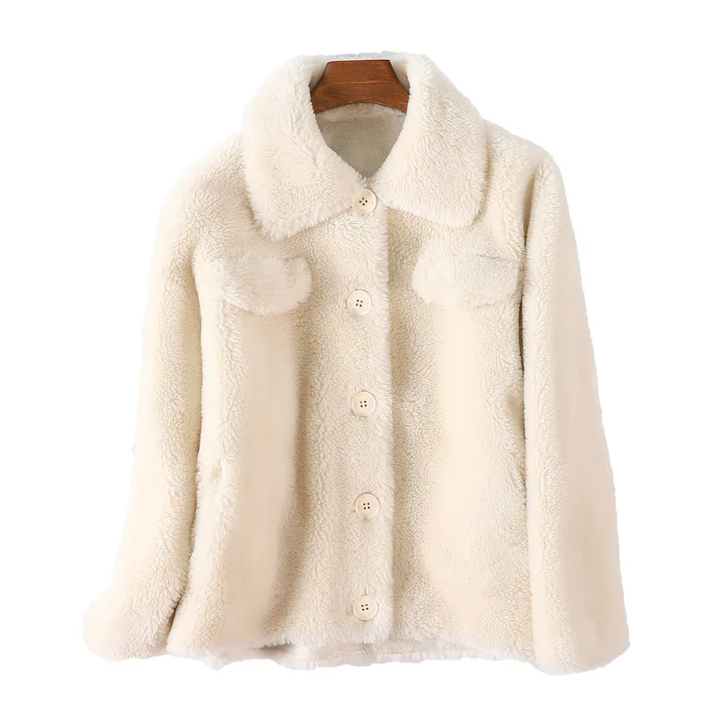 

2020 New Arrivals ladies Long Sleeve Pocket Slim fit women coats faux fur coat