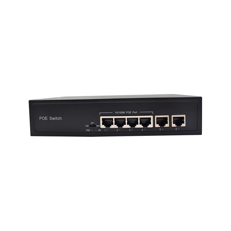 

Tp Link Wall Mounted 4 Ports 10/100Mbps Ethernet PoE Switch Desktop Unmanaged Network PoE Switch with 2 Uplink ports