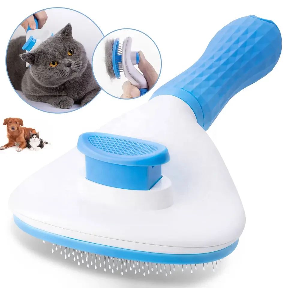 

Dog And Cat Hair One Key Remove Hair Comb Pet Massage Shedding Remover Grooming Pet Hair Brush Pet Grooming Product