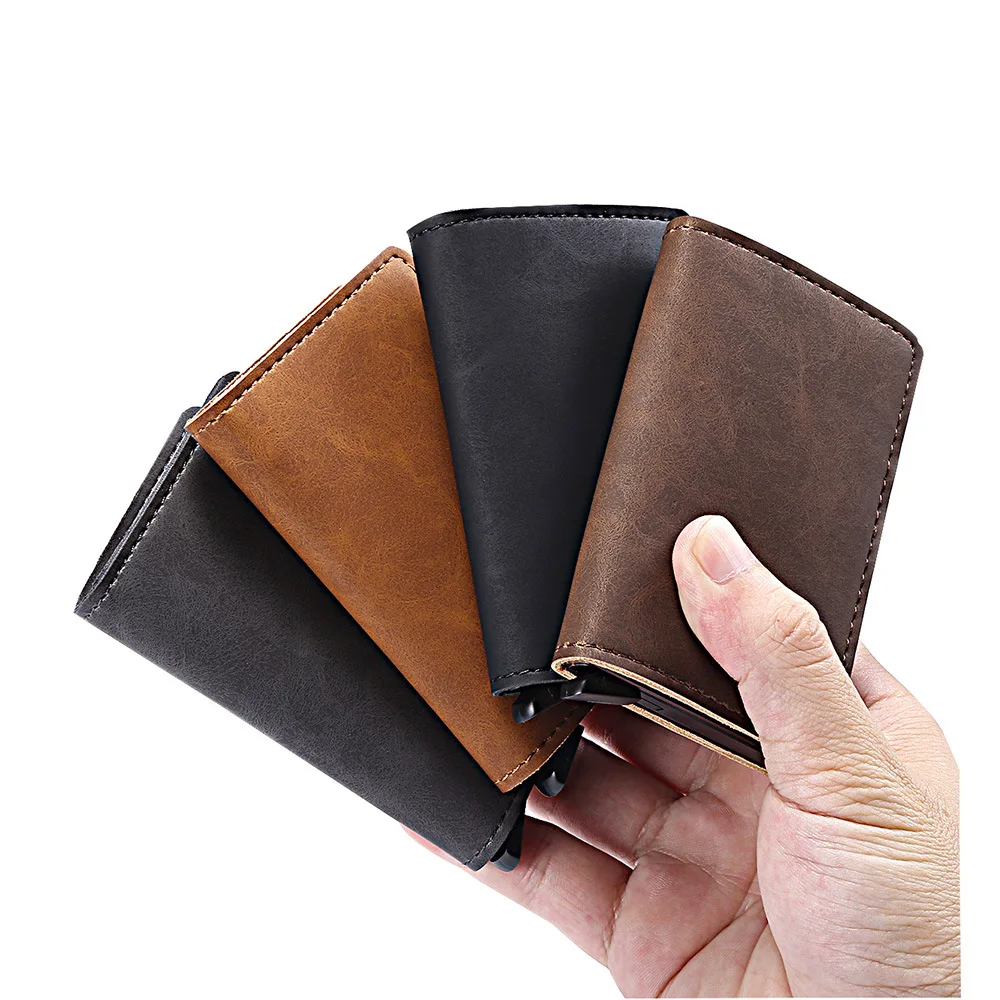

Slim Minimalist Wallet RFID Wallet Thin Credit Card Holder for Men Women
