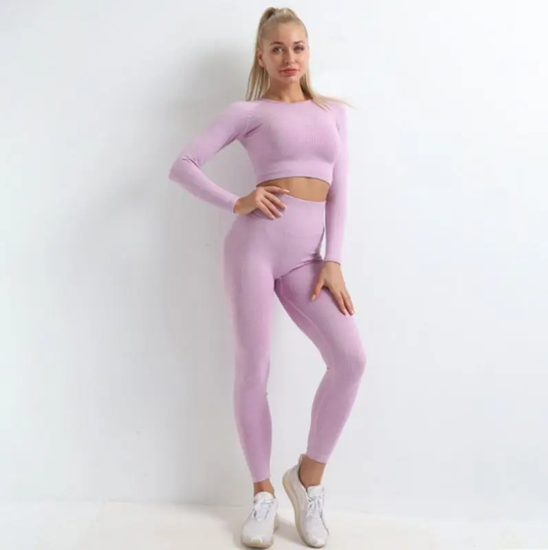 

Custom Women Sports Wear Seamless Fitness Sports Bra Top And Leggings Gym Clothing 3 Piece Yoga Set Gym Wear, As picture
