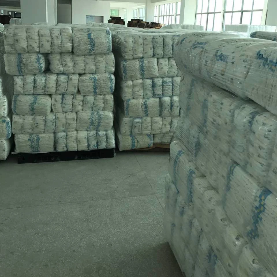 

Factory reject cute babies Disposable grade B baby Diapers in bales