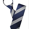 Mens Casual Comfortable Stripe Patterned Fashion zipper necktie