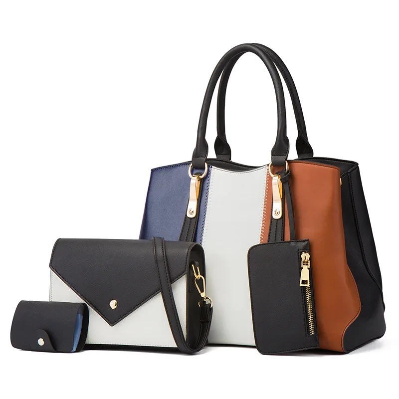 

Hight Quality Women Leather Bag Woman Fashion Bags Handbags High discount handbags shoulder 4 Sets DESIGNER BAG, Black, brown, white