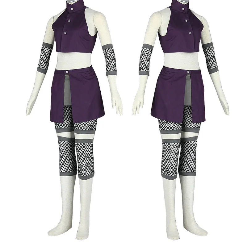 

JCOSTNG Anime Yamanaka Ino Shippuden Women Clothing Purple Full Set Halloween Party Cosplay Costume, As picture shown