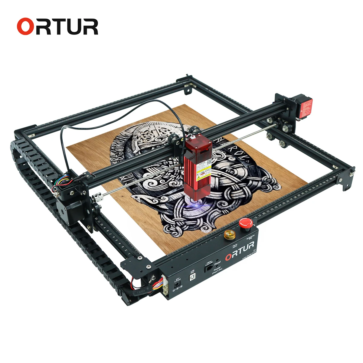 

Ortur Engraver Laser Ortur Laser Master 2 Fixed Focus 20W Desktop DIY Logo Mark Printer Carver for Wood Plastic Leather Acrylic