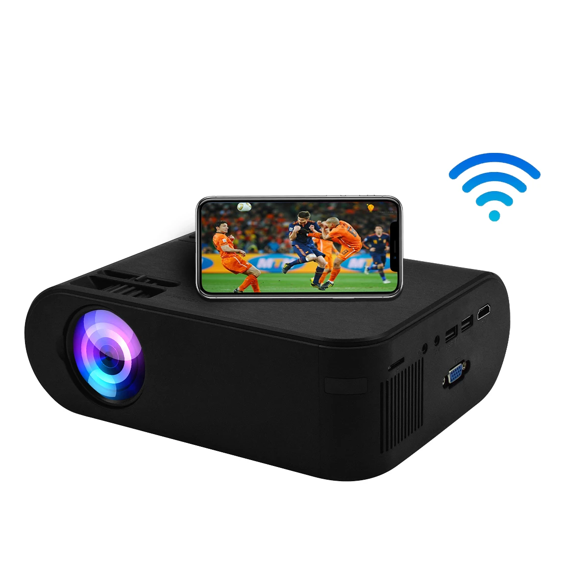 

Hot Sale Wifi Portable Indoor Projector 4K android projector with screen mirror