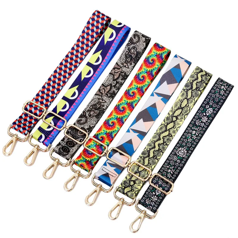 

Tianweisi Colorful Boho Style Printed wholesale purse straps Bag Strap For Ladies, As picture