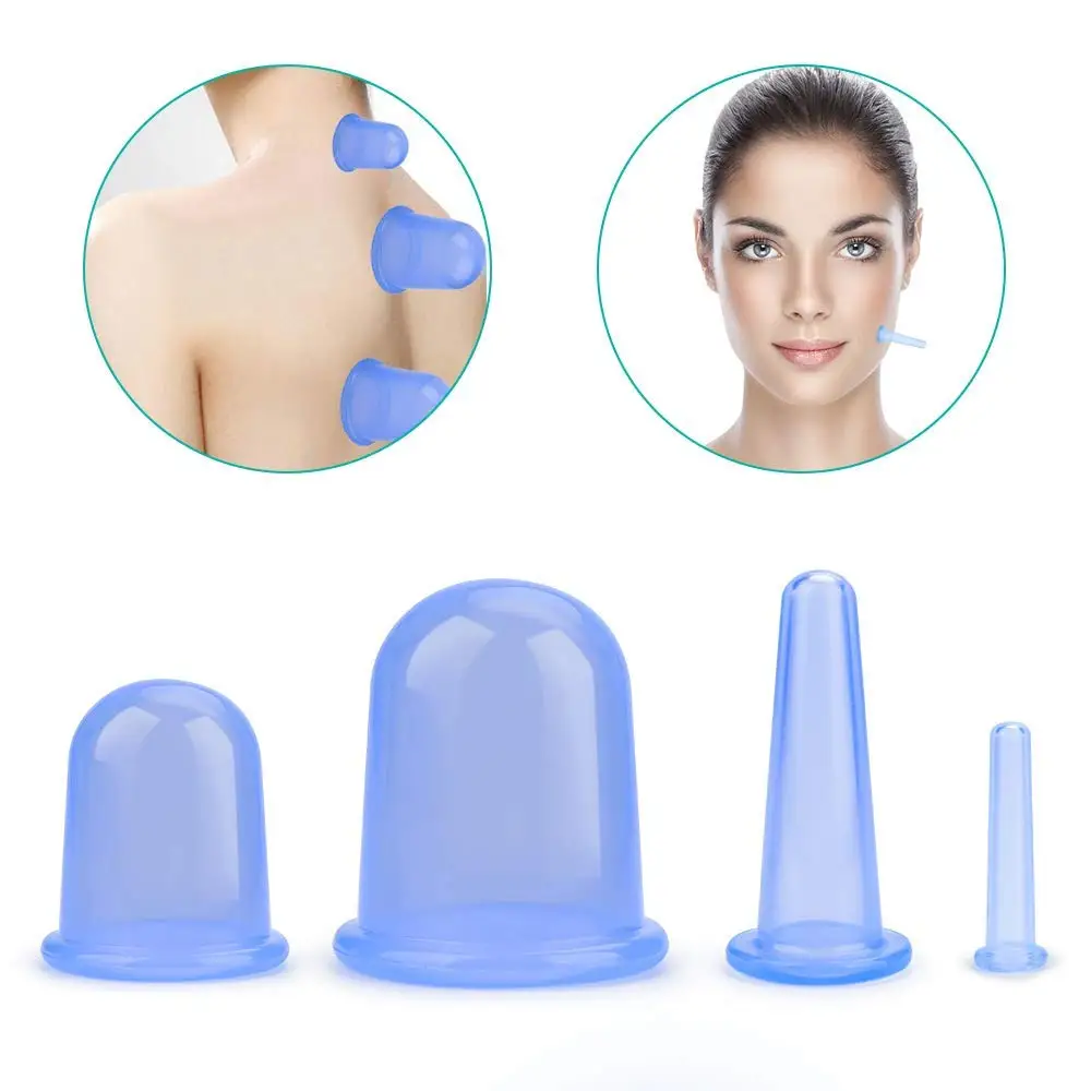 
anti cellulite silicone vacuum massage cupping for lymph drainage 