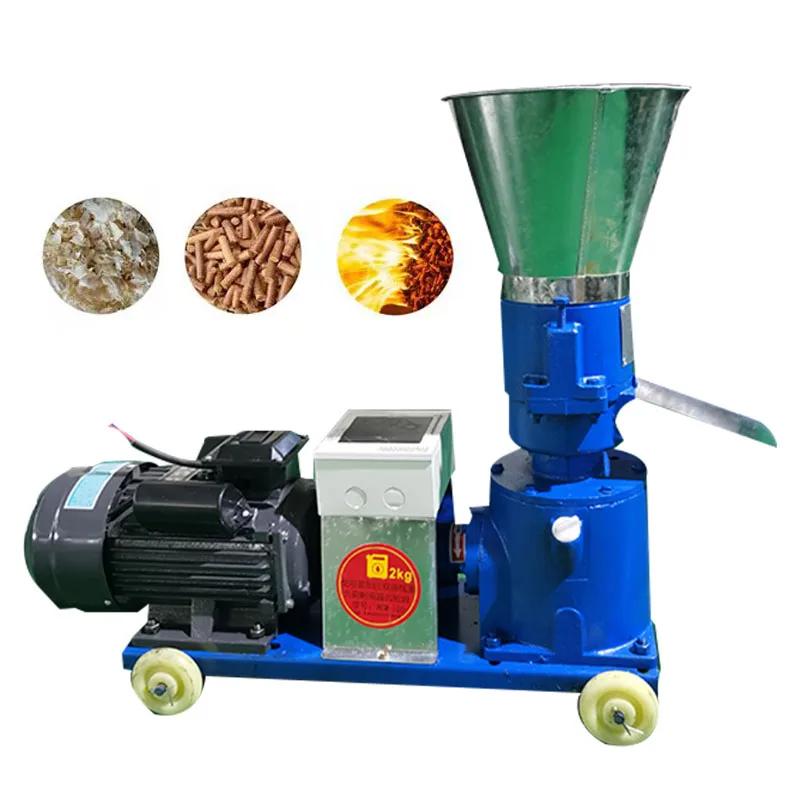 

household 220v small wood pellet press machine 4KW wood pellet machine pelletizer 150 feed pellet machine