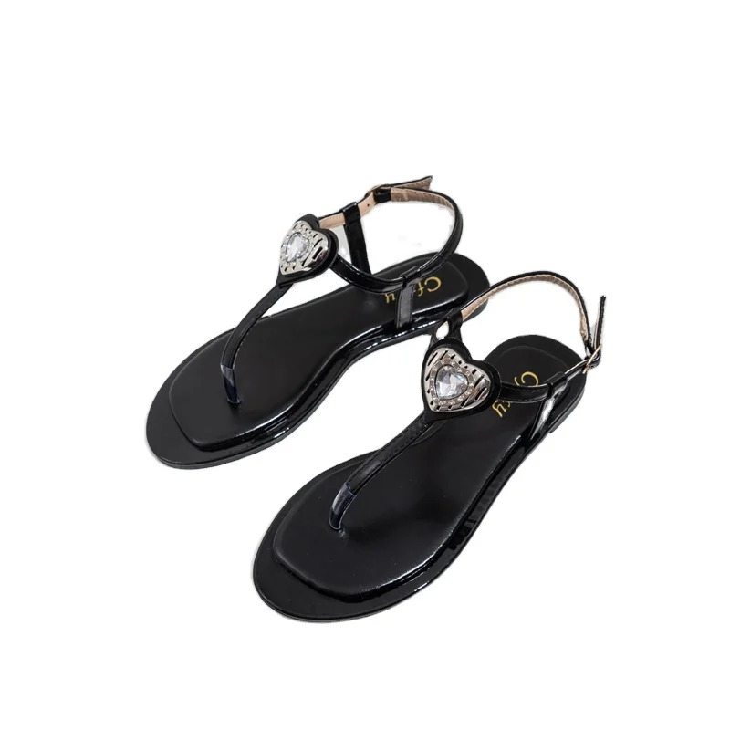 

New Product Hot Selling Women Love Diamond Fashion Slippers Sandals