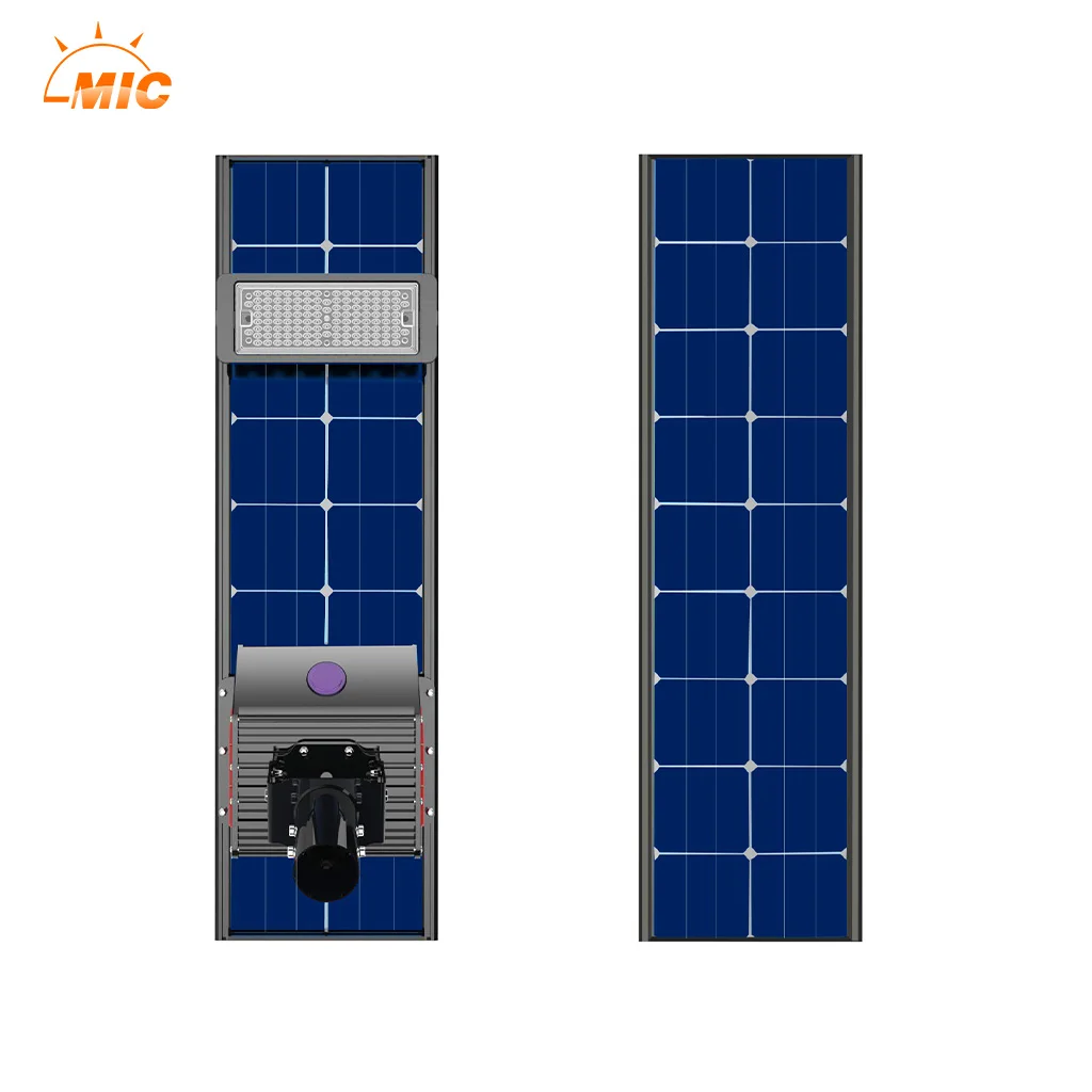 

2022 The latest version of bifacial solar street light all in one integrated solar outdoor led street light 30W 50W 90W 300W