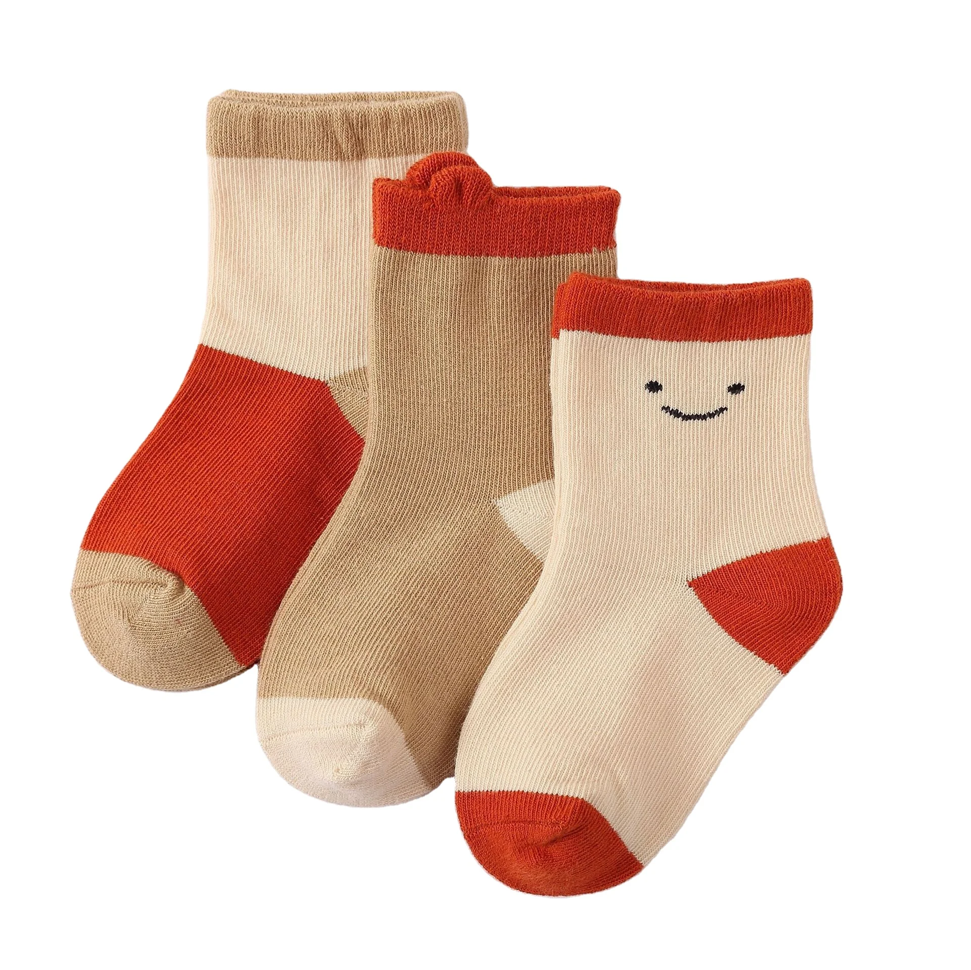 

Warm cute cartoon smiley short tube children's baby cotton socks baby socks