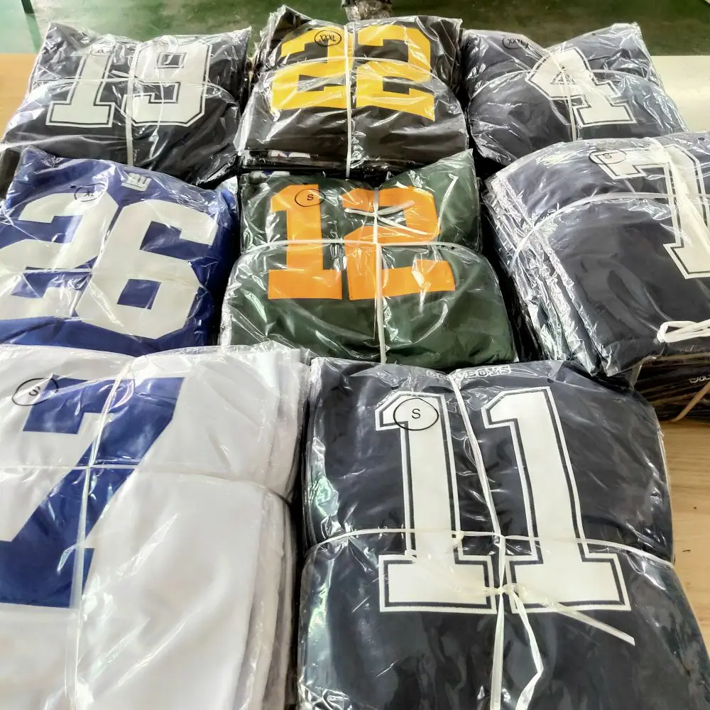 

2022 New Arrivals Wholesale Cheap Men Embroidered American Football Jersey All Team Rugby Shirts, As shown