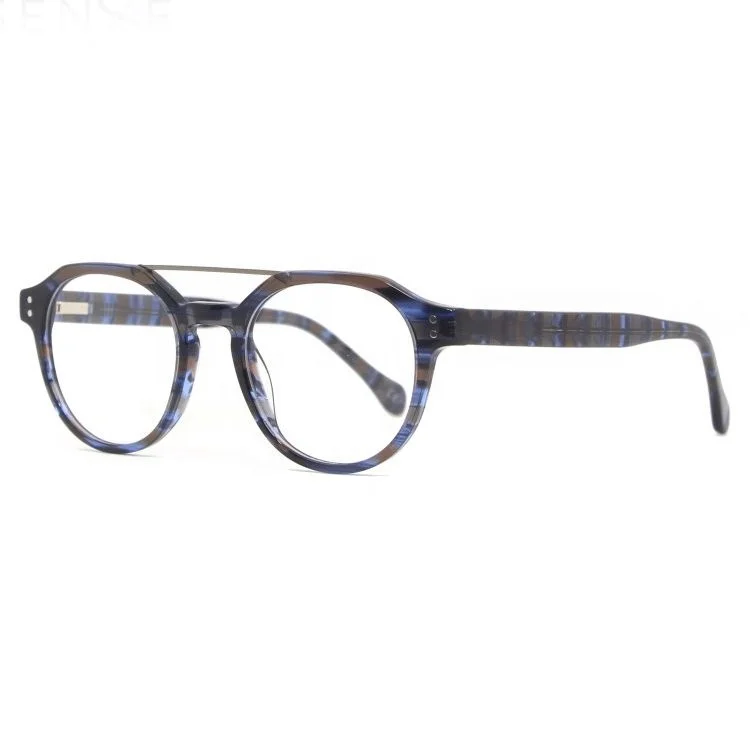 

Hot Selling Acetate Double Bridege Optical Frames Eyeglasses Frames For Men Women, Black/brown/light brown /blue/grey