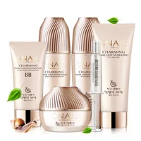 

Ze Light High Quality Korean Private Label Whitening Brightening Moisturizing Anti Aging Aloe Vera Vitamin C Snail Skin Care Set