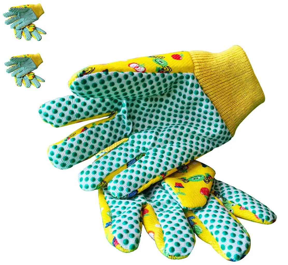 

Wholesale kids safety cotton knitting gardening gloves