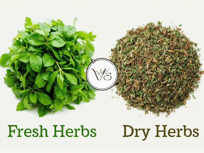 fresh herbs to dry herbs conversion