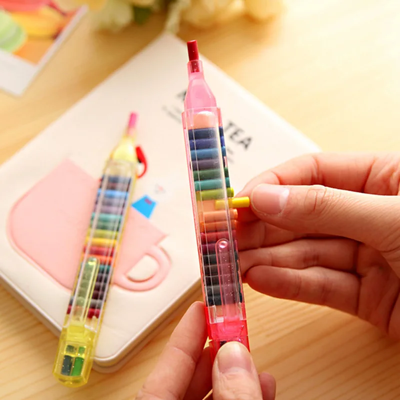 

Kindergarten washable replaceable painting pen colorful marker pen 20 colors crayon